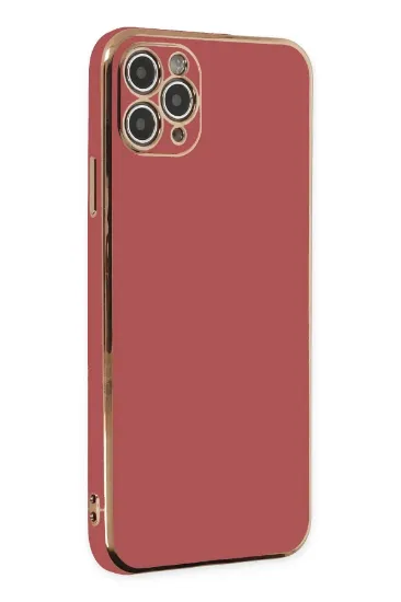 Newface iPhone 11 Pro Max Kılıf Volet Silikon - Kırmızı resmi