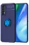 Newface Realme 7 Kılıf Range Yüzüklü Silikon - Mavi resmi
