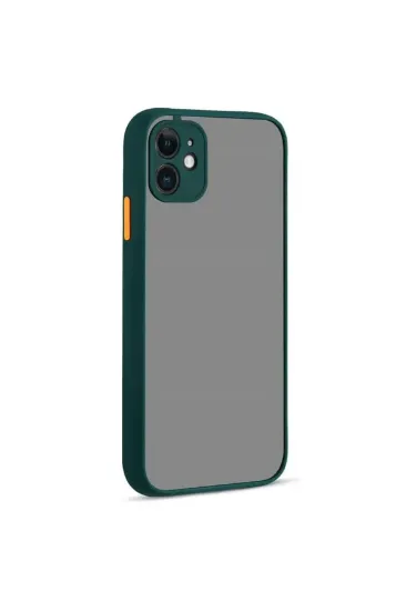 Newface iPhone 12 Kılıf Montreal Silikon Kapak - Yeşil resmi
