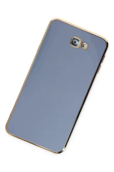 Newface Samsung Galaxy J7 Prime Kılıf Volet Silikon - Mavi resmi