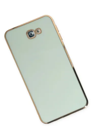 Newface Samsung Galaxy J7 Prime Kılıf Volet Silikon - Açık Yeşil resmi