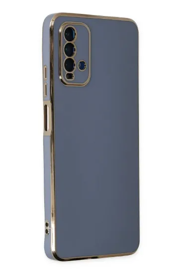 Newface Xiaomi Redmi 9T Kılıf Volet Silikon - Mavi resmi