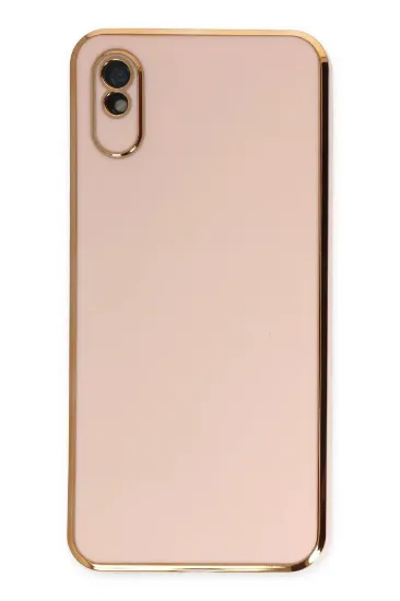 Newface Xiaomi Redmi 9A Kılıf Volet Silikon - Pembe resmi