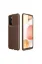 Newface Samsung Galaxy A52 Kılıf Auto Focus Karbon Kapak - Kahverengi resmi