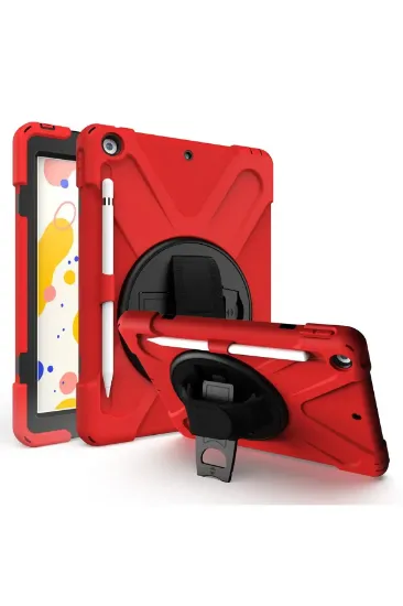 Newface iPad 10.2 (7.nesil) Kılıf Amazing Tablet Kapak - Kırmızı resmi