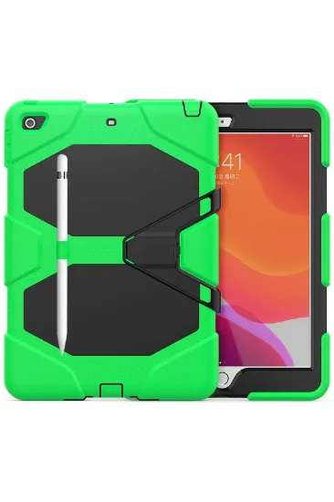 Newface iPad 10.2 (7.nesil) Kılıf Griffin Tablet Kapak - Yeşil resmi