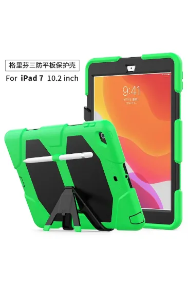 Newface iPad 10.2 (7.nesil) Kılıf Griffin Tablet Kapak - Yeşil resmi