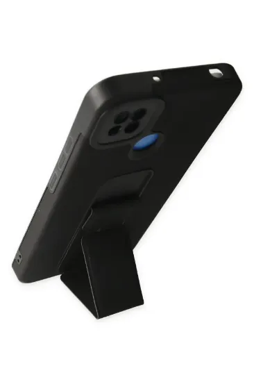 Newface Xiaomi Redmi 9C Kılıf Mega Standlı Silikon - Siyah resmi