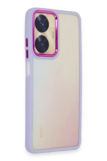 Newface Realme C55 Kılıf Dora Kapak - Lila resmi