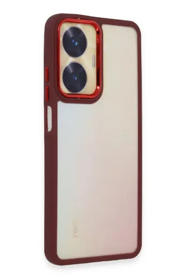 Newface Realme C55 Kılıf Dora Kapak - Kırmızı resmi