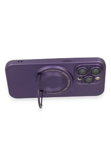 Newface iPhone 13 Pro Kılıf Lukka Magneticsafe Kapak - Derin Mor resmi