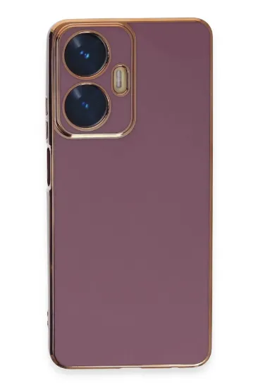 Newface Realme C55 Kılıf Volet Silikon - Mor resmi