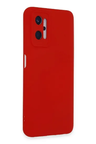 Newface Realme 9i 4G Kılıf Nano içi Kadife Silikon - Kırmızı resmi