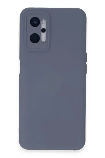Newface Realme 9i 4G Kılıf Nano içi Kadife Silikon - Gri resmi