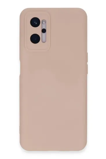 Newface Realme 9i 4G Kılıf Nano içi Kadife Silikon - Pudra resmi