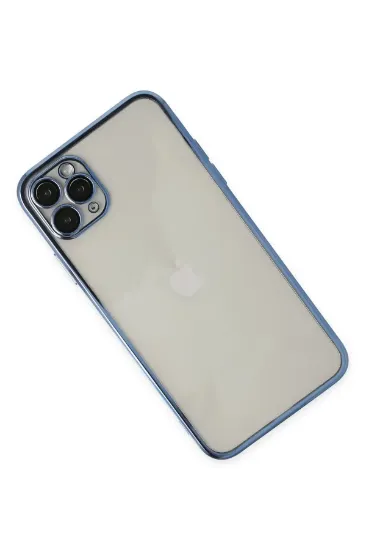 Newface iPhone 11 Pro Kılıf Razer Lensli Silikon - Açık Mavi resmi