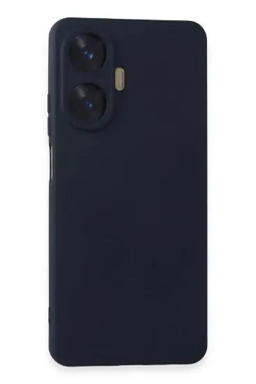Newface Realme C55 Kılıf Nano içi Kadife Silikon - Lacivert resmi