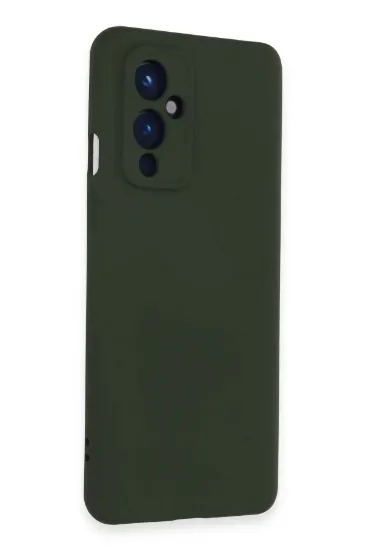 Newface One Plus 9 Kılıf Nano içi Kadife Silikon - Koyu Yeşil resmi