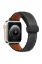 Newface Apple Watch 38mm KR414 Daks Deri Kordon - Siyah resmi