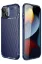 Newface iPhone 14 Plus Kılıf Auto Focus Karbon Kapak - Lacivert resmi