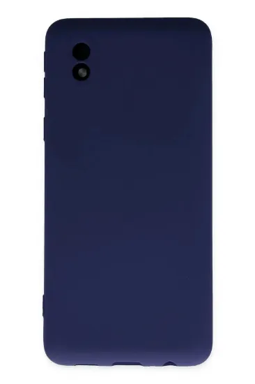 Newface Samsung Galaxy A01 Core Kılıf Nano içi Kadife Silikon - Lacivert resmi