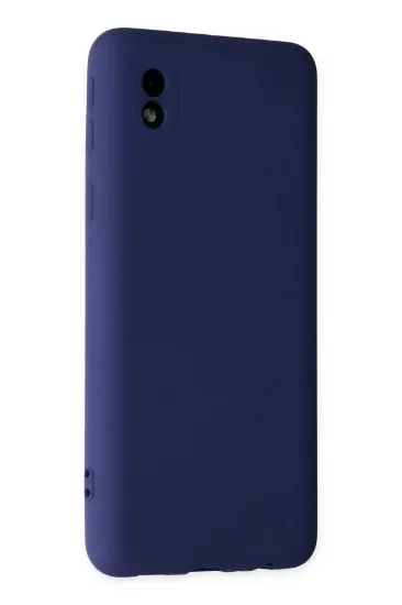 Newface Samsung Galaxy A01 Core Kılıf Nano içi Kadife Silikon - Lacivert resmi