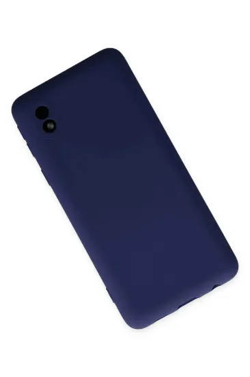 Newface Samsung Galaxy A01 Core Kılıf Nano içi Kadife Silikon - Lacivert resmi
