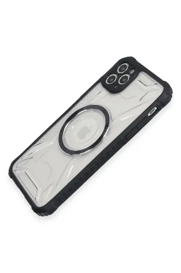 Newface iPhone 11 Pro Max Kılıf Prag Magneticsafe Kapak - Siyah resmi