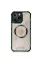 Newface iPhone 12 Pro Kılıf Prag Magneticsafe Kapak - Koyu Yeşil resmi