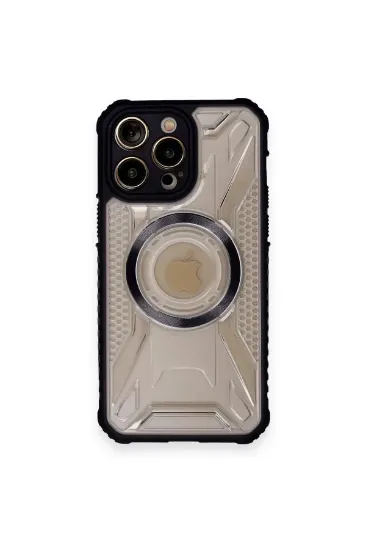 Newface iPhone 12 Pro Max Kılıf Prag Magneticsafe Kapak - Siyah resmi