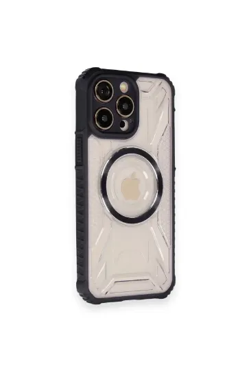 Newface iPhone 12 Pro Max Kılıf Prag Magneticsafe Kapak - Siyah resmi