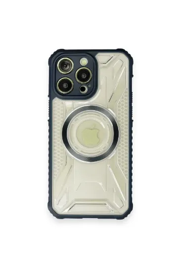 Newface iPhone 12 Pro Max Kılıf Prag Magneticsafe Kapak - Lacivert resmi