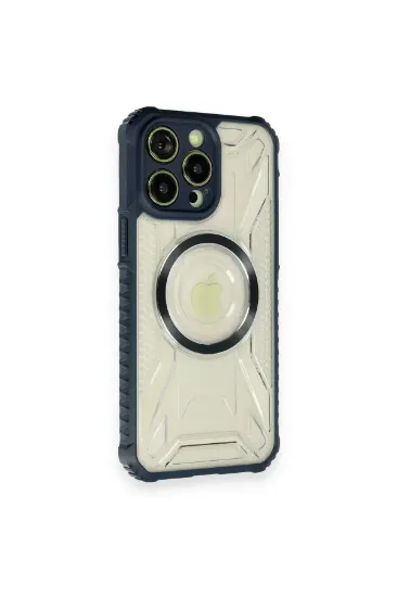 Newface iPhone 12 Pro Max Kılıf Prag Magneticsafe Kapak - Lacivert resmi