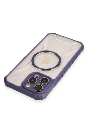 Newface iPhone 13 Pro Kılıf Prag Magneticsafe Kapak - Derin Mor resmi