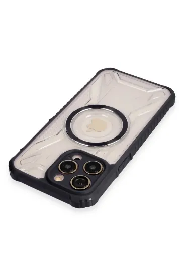 Newface iPhone 13 Pro Max Kılıf Prag Magneticsafe Kapak - Siyah resmi