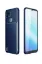 Newface Realme C25 Kılıf Auto Focus Karbon Kapak - Lacivert resmi