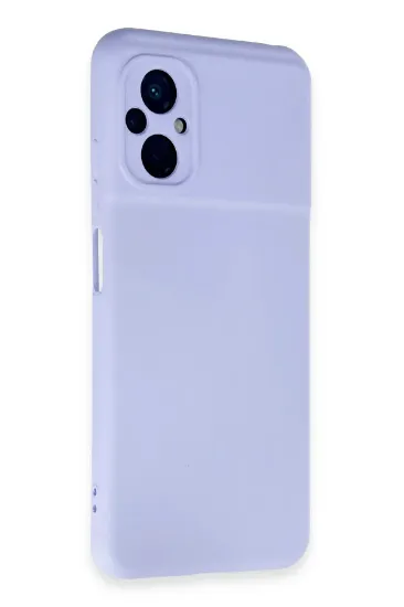Newface Xiaomi Poco M5 Kılıf Nano içi Kadife Silikon - Lila resmi