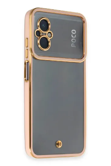 Newface Xiaomi Poco M5 Kılıf Liva Lens Silikon - Rose resmi