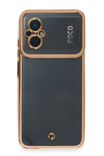 Newface Xiaomi Poco M5 Kılıf Liva Lens Silikon - Rose resmi