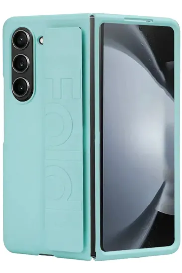 Newface Samsung Galaxy Z Fold 5 Kılıf Data Kapak - Turkuaz resmi