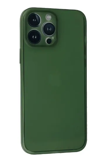 Newface iPhone 13 Pro Kılıf PP Ultra İnce Kapak - Yeşil resmi