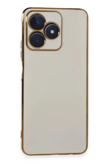 Newface Realme C53 Kılıf Volet Silikon - Beyaz resmi