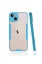 Newface iPhone 13 Kılıf Platin Silikon - Mavi resmi