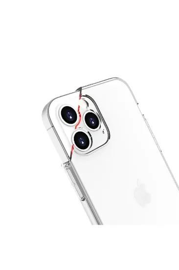 Newface iPhone 13 Pro Kılıf Lüx Şeffaf Silikon resmi