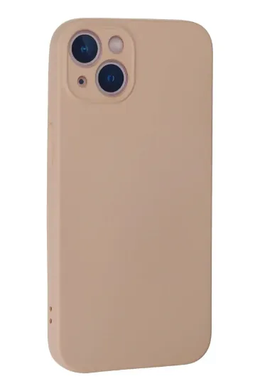 Newface iPhone 13 Mini Kılıf Nano içi Kadife Silikon - Pudra resmi
