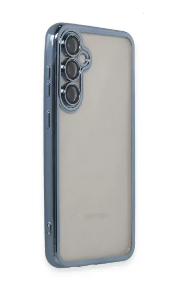 Newface Samsung Galaxy S23 FE Kılıf Razer Lensli Silikon - Açık Mavi resmi