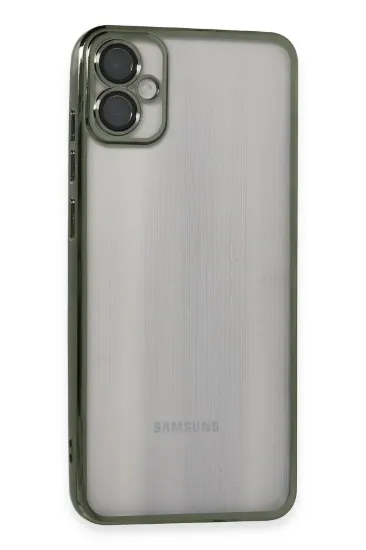 Newface Samsung Galaxy A05 Kılıf Razer Lensli Silikon - Yeşil resmi
