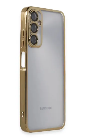 Newface Samsung Galaxy A05S Kılıf Razer Lensli Silikon - Gold resmi
