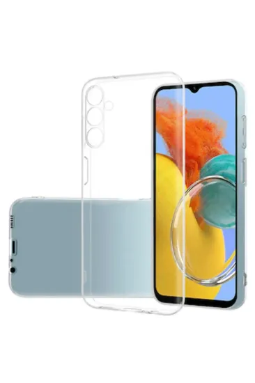 Newface Samsung Galaxy M14 5G Kılıf Lüx Şeffaf Silikon resmi
