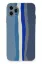 Newface iPhone 11 Pro Kılıf Ebruli Lansman Silikon - Mavi-Gri resmi